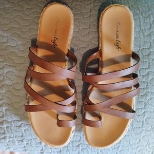 American eagle strap sandals size 12